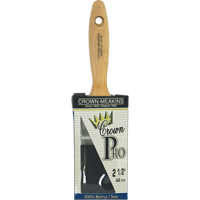 Crown Pro Straight Paint Brush, Bristle, Wood Handle, 2-1/2" Width Nuna Depot Inc.