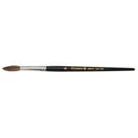 Pinceau pointu &agrave; soies noires pour artiste, Largeur de la brosse de 5,7 mm, Soie de chameau, Manche &agrave; Bois Nuna Depot Inc.