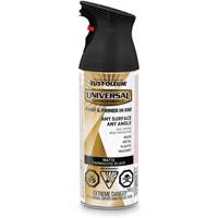 Universal&reg; Enamel Paint & Primer In One, Farmhouse Black, Matte, Aerosol Can Nuna Depot Inc.