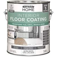 Couche de fond pour syst&egrave;me de rev&ecirc;tement de plancher int&eacute;rieur &agrave; la maison, 3,61 L, &agrave; l'eau, Tr&egrave;s mat, Base &agrave; teinter/Blanc Nuna Depot Inc.