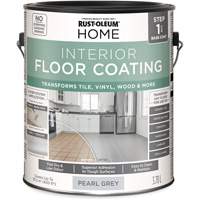 Couche de fond pour syst&egrave;me de rev&ecirc;tement de plancher int&eacute;rieur &agrave; la maison, 3,78 L, &agrave; l'eau, Tr&egrave;s mat, Gris Nuna Depot Inc.