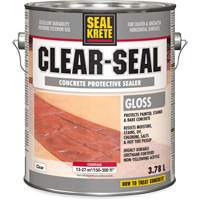 Produit d&eacute;tanch&eacute;it&eacute; protecteur Seal-Krete, 3,78 L, &agrave; l'eau, Brillant, Transparent Nuna Depot Inc.