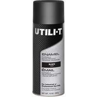 Peinture-&eacute;mail en a&eacute;rosol polyvalent UTILI-T, Noir, Brillant, 10 oz/283 g, Canette a&eacute;rosol Nuna Depot Inc.