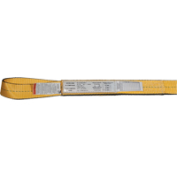 Nylon Slings, Double Ply, Double Eye, Type 3, 2" W x 3' L, 6200 lbs. Vertical Load Limit Nuna Depot Inc.