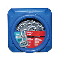 Hot-Dipped Galvanized Chains, Carbon Steel, 3/8" x 45' (13.7 m) L, Grade 30, 2650 lbs. (1.325 tons) Load Capacity Nuna Depot Inc.