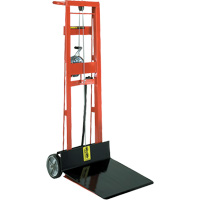 Empileur &agrave; plateforme, M&eacute;canisme Treuil manuel, Capacit&eacute; de 750 lb, Levage max de 40" Nuna Depot Inc.