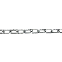 Straight Link Chain, Low Carbon Steel, 1/8" x 350' (106.7 m) L, Grade 30, 400 lbs. (0.2 tons) Load Capacity Nuna Depot Inc.