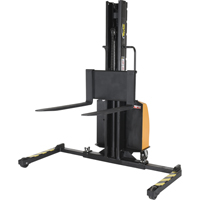 Narrow Mast Powered Lift Stacker, Electric Operated, 1500 lbs. Capacity, 63" Max Lift Nuna Depot Inc.