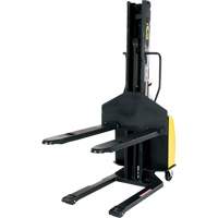 Narrow Mast Powered Lift Stacker, Electric Operated, 1500 lbs. Capacity, 63" Max Lift Nuna Depot Inc.