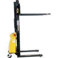 Narrow Mast Powered Lift Stacker, Electric Operated, 1500 lbs. Capacity, 63" Max Lift Nuna Depot Inc.