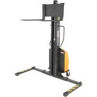 Narrow Mast Powered Lift Stacker, Electric Operated, 1000 lbs. Capacity, 63" Max Lift Nuna Depot Inc.