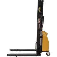 Narrow Mast Powered Lift Stacker, Electric Operated, 1000 lbs. Capacity, 63" Max Lift Nuna Depot Inc.
