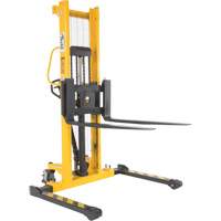 Manual Hydraulic Stacker, Hand Pump Operated, 2000 lbs. Capacity, 63" Max Lift Nuna Depot Inc.