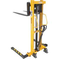 Manual Hydraulic Stacker, Hand Pump Operated, 2000 lbs. Capacity, 63" Max Lift Nuna Depot Inc.