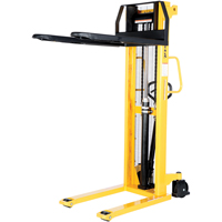 Manual Hydraulic Stacker, Hand Pump Operated, 2000 lbs. Capacity, 63" Max Lift Nuna Depot Inc.