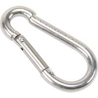 Stainless Steel Snap Hook, 220 lbs (0.11 tons) Working Load Limit, 3/16" Size, 5/16" Eye Nuna Depot Inc.