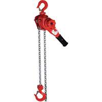 Palan &agrave; levier de s&eacute;rie Super VQ, Lev&eacute;e 5', Cabacit&eacute; 2200 lb (1,1 tonne), Chaîne en Alliage calibre 100 Nuna Depot Inc.