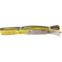 Polyester Web Sling, Double Ply, Twisted Eye, Type 4, 2" W x 8' L, 6400 lbs. Vertical Cap. Nuna Depot Inc.