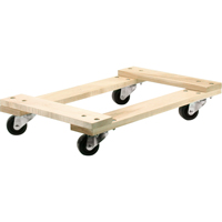Chariots en bois franc - usage moyen, Roues en Polyol&eacute;fine, Capacit&eacute; de 900 lb, 18" la x 24" p x 7" h Nuna Depot Inc.