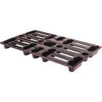 Plastic Pallets, 4-Way Entry, 24" L x 15" W x 1-1/2" H Nuna Depot Inc.