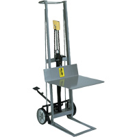 Gerbeur hydraulique &agrave; plateforme, M&eacute;canisme Pompe au pied, Capacit&eacute; de 400 lb, Levage max de 40" Nuna Depot Inc.