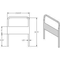 24" Chrome Handle for Platform Truck Nuna Depot Inc.