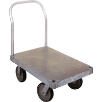 Aluminum Platform Truck, 24" W x 36" L, 2000 lbs. Cap., Rubber Wheels Nuna Depot Inc.
