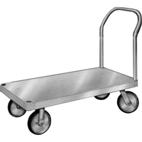 Aluminum Platform Truck, 24" W x 36" L, 2000 lbs. Cap., Rubber Wheels Nuna Depot Inc.