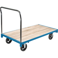 Chariot &agrave; plateforme robuste, 60" lo x 30" la, Capacit&eacute; de 2000 lb, Roues en Caoutchouc Nuna Depot Inc.