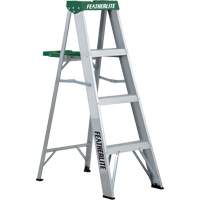 Commercial Duty Stepladders (2400 Series), 4', Aluminum, 225 lbs. Capacity, Type 2 Nuna Depot Inc.