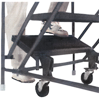 Slope Rolling Ladder, 9 Steps, Anti-Skid, 50° Incline, 90" High Nuna Depot Inc.