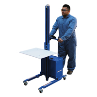 Gerbeur &agrave; plateforme &agrave; &eacute;l&eacute;vation rapide, M&eacute;canisme &eacute;lectrique, Capacit&eacute; de 175 lb, Levage max de 57" Nuna Depot Inc.