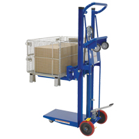 Empileur &agrave; plateforme, M&eacute;canisme Pompe au pied, Capacit&eacute; de 750 lb, Levage max de 52" Nuna Depot Inc.