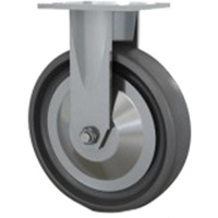 Heavy-Duty Caster, Rigid, 8" (203.2 mm), Solid Elastomer, 1000 lbs. (453.6 kg.) Nuna Depot Inc.