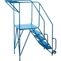 Mechanics/Maintenance Rolling Ladder, Steel, 5 Steps, 47" Platform Height Nuna Depot Inc.