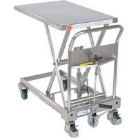 Hydraulic Scissor Lift Table, 31-1/2" L x 19-1/2" W, Stainless Steel, 550 lbs. Capacity Nuna Depot Inc.