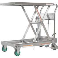 Hydraulic Scissor Lift Table, 31-1/2" L x 19-1/2" W, Stainless Steel, 550 lbs. Capacity Nuna Depot Inc.