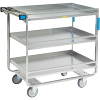 Chariots avec barres de retenue, 3 Tiers, 23" la x 37-1/4" h x 38-5/8" p, Capacit&eacute; 700 lb Nuna Depot Inc.