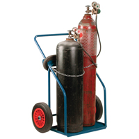 Gas Cylinder Carts, Rubber Wheels, 13" W x 25" L Base, 1000 lbs. Nuna Depot Inc.