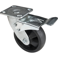 Roulettes haute temp&eacute;rature, Pivotant avec frein, 6" (152,4 mm), Nylon, 880 lb (399 kg) Nuna Depot Inc.