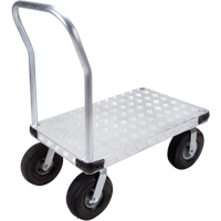 Aluminum Platform Truck, 24" W x 36" L, 1600 lbs. Cap., Pneumatic Wheels Nuna Depot Inc.