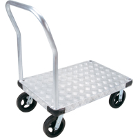 Aluminum Platform Truck, 24" W x 36" L, 2000 lbs. Cap., Mold-on Rubber Wheels Nuna Depot Inc.