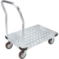 Aluminum Platform Truck, 24" W x 36" L, 3400 lbs. Cap., Polyurethane Wheels Nuna Depot Inc.