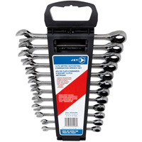 12-PC Long Pattern Metric Ratcheting Combination Wrench Set, Plain Handle Nuna Depot Inc.