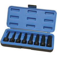 Metric Impact Socket Set, Hex, 1/2" Drive, 8 Pcs Nuna Depot Inc.