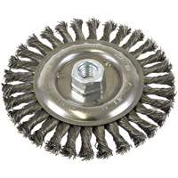 Standard Face Knot Wire Wheel Threaded, 6" Dia., 0.022" Fill, 5/8"-11 Arbor, Steel Nuna Depot Inc.