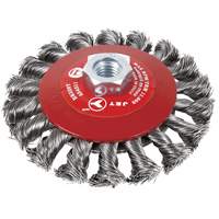 BK520T Knot-Twisted Conical Bevel Brush, 5" Dia., 5/8-11 Arbor Nuna Depot Inc.