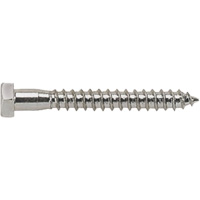 Lag Screw, 3/8" x 3" L, Plain Nuna Depot Inc.