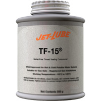 TF-15&reg; Metal-Free Thread Sealing Compound, Brush-Top Can, 227 ml, -46° C - 315° C/50° F - 600° F Nuna Depot Inc.