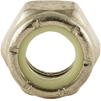 Nylon Lock Nut, 3/8" Dia., Stainless Steel, Coarse Nuna Depot Inc.
